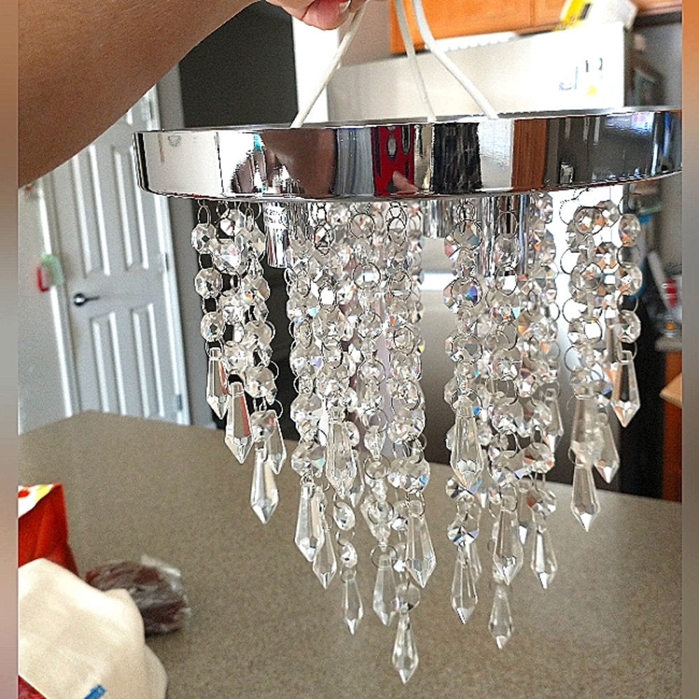 Acrylic Flush Mount Light Fixture - Picture 2 of 8